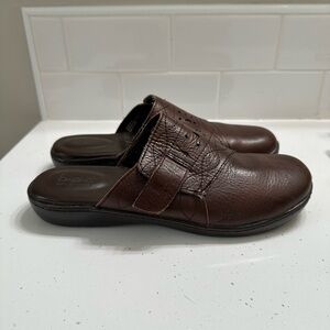 Boc Women’s Born Concepts Mule 7M Brown Leather Slip On Clogs Comfort Shoes Boho